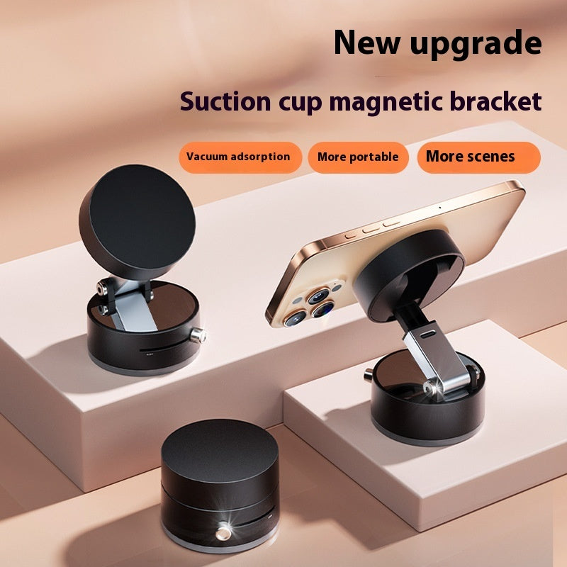 Foldable Magnetic Vacuum Car Phone Holder For Smart Phone
