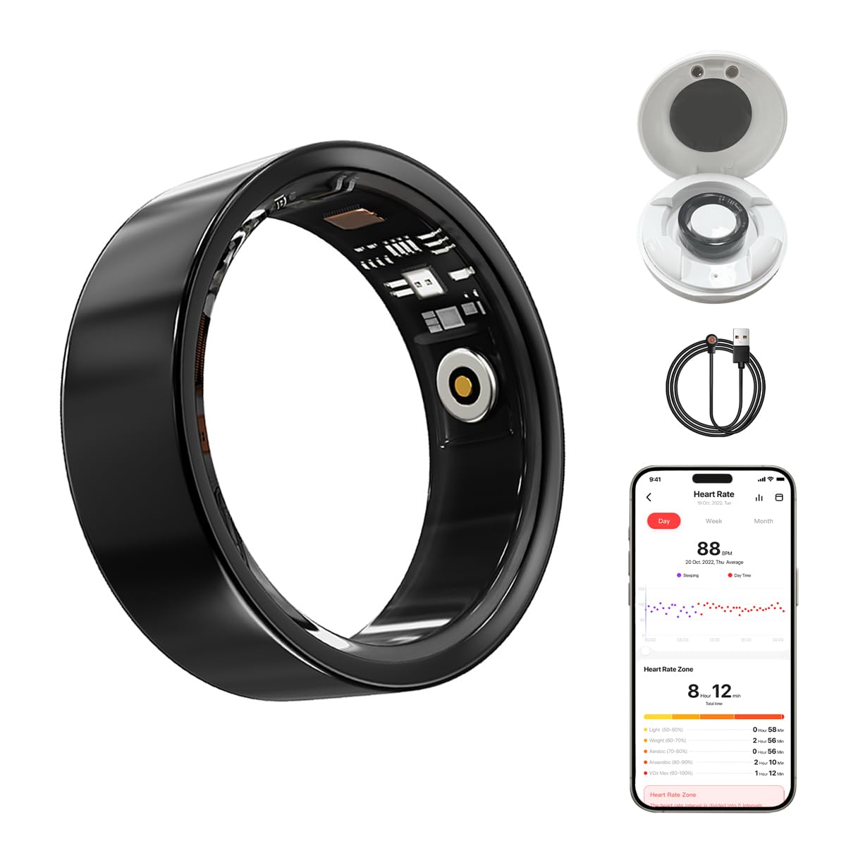 Health & Fitness Smart Ring & Tracker