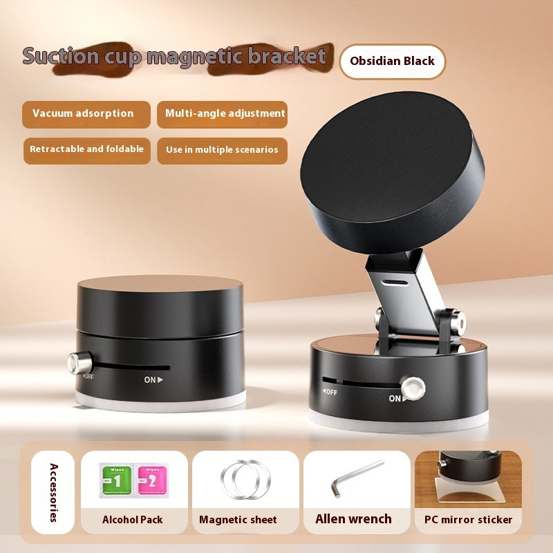 Foldable Magnetic Vacuum Car Phone Holder For Smart Phone