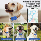 Unlimited Distance Dog GPS Tracker With Geofence, Flash Light And Sound Alarm (Pet Collars)